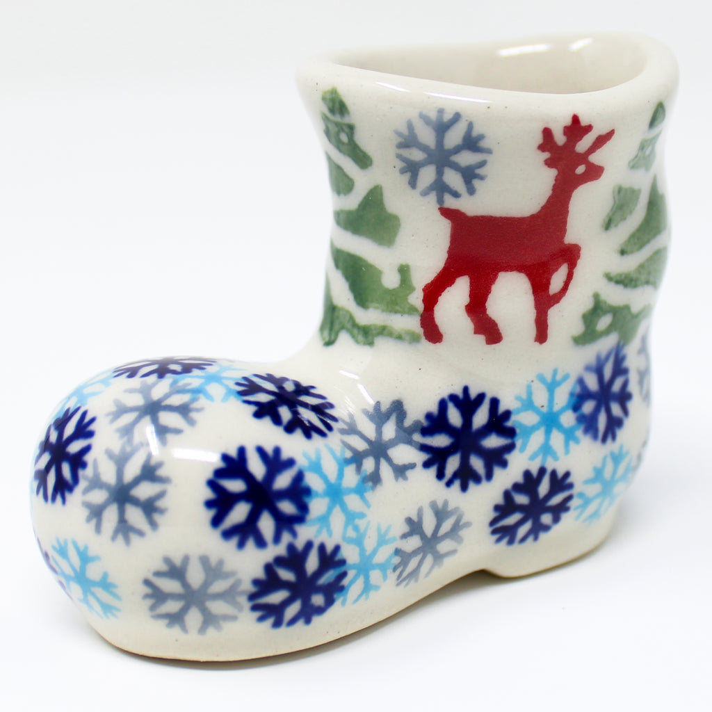 Boot-Ornament in Winter Reindeer