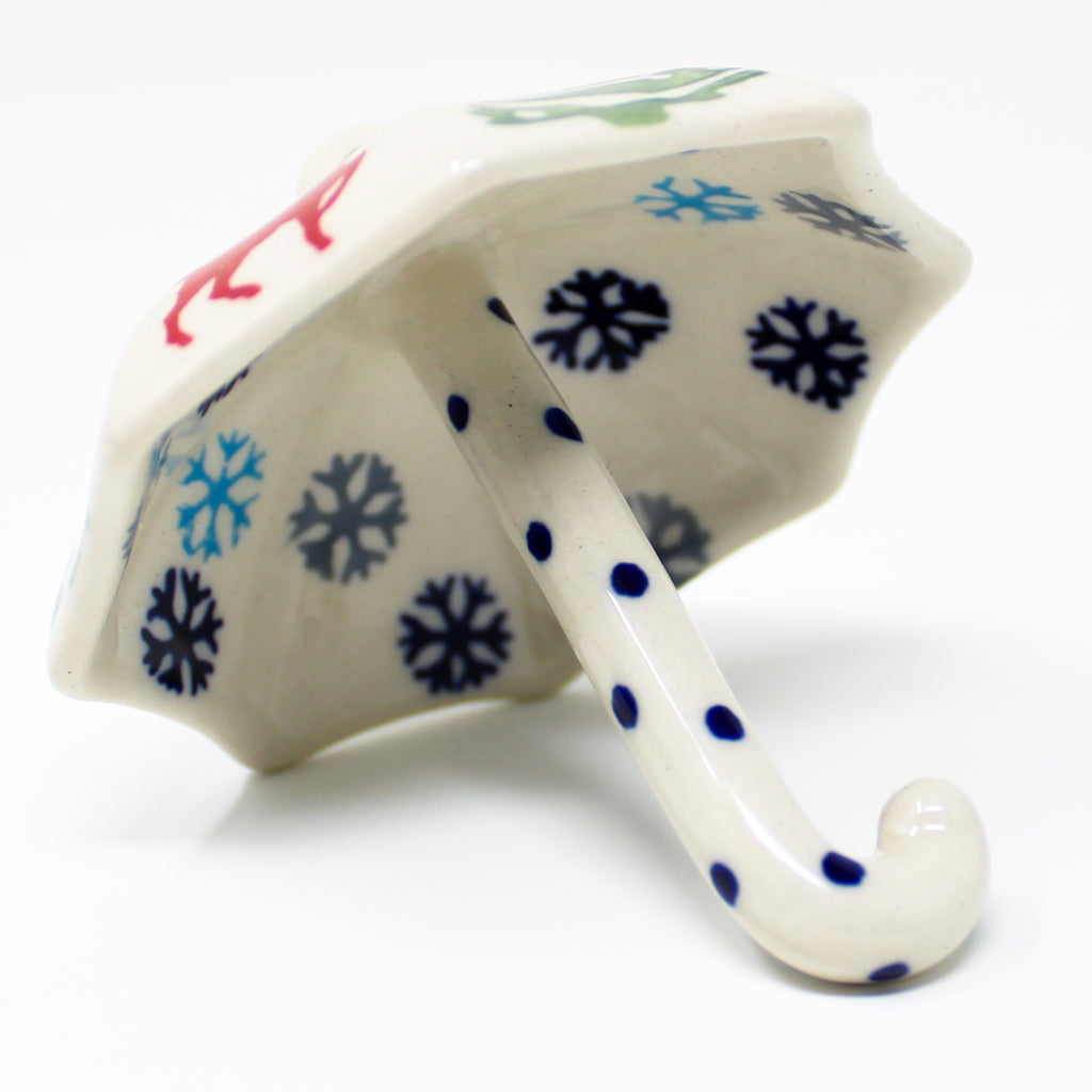 Umbrella-Ornament in Winter Reindeer