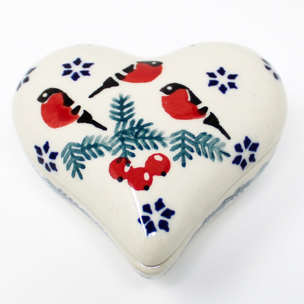 Tiny Heart Keeper w/ Cover in Red Cardinals