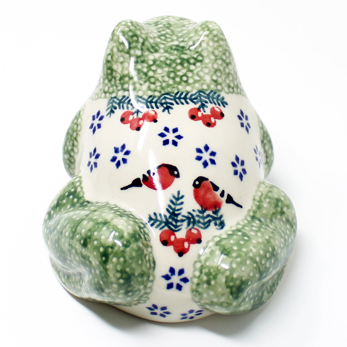 Lg Garden Frog-Miniature in Red Cardinals – Janelle Imports
