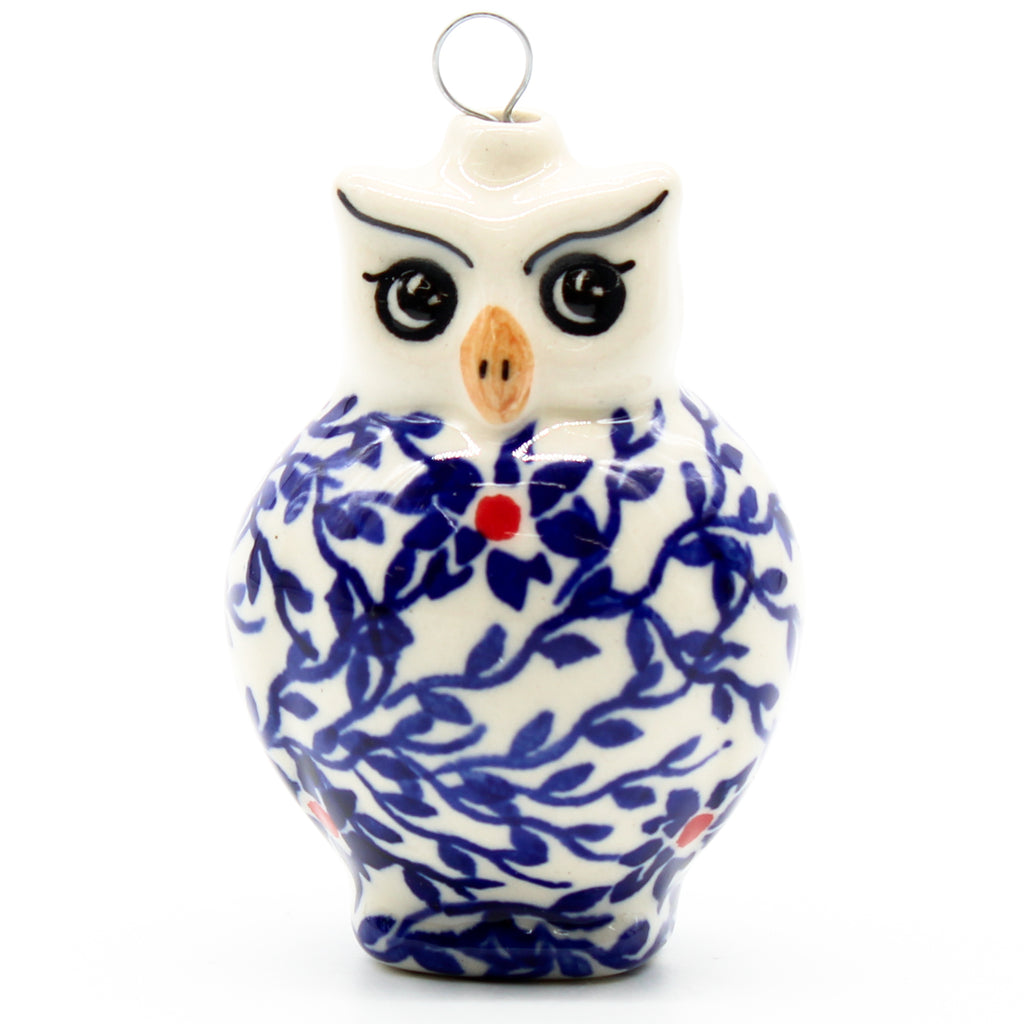Owl-Ornament in Touch of Red