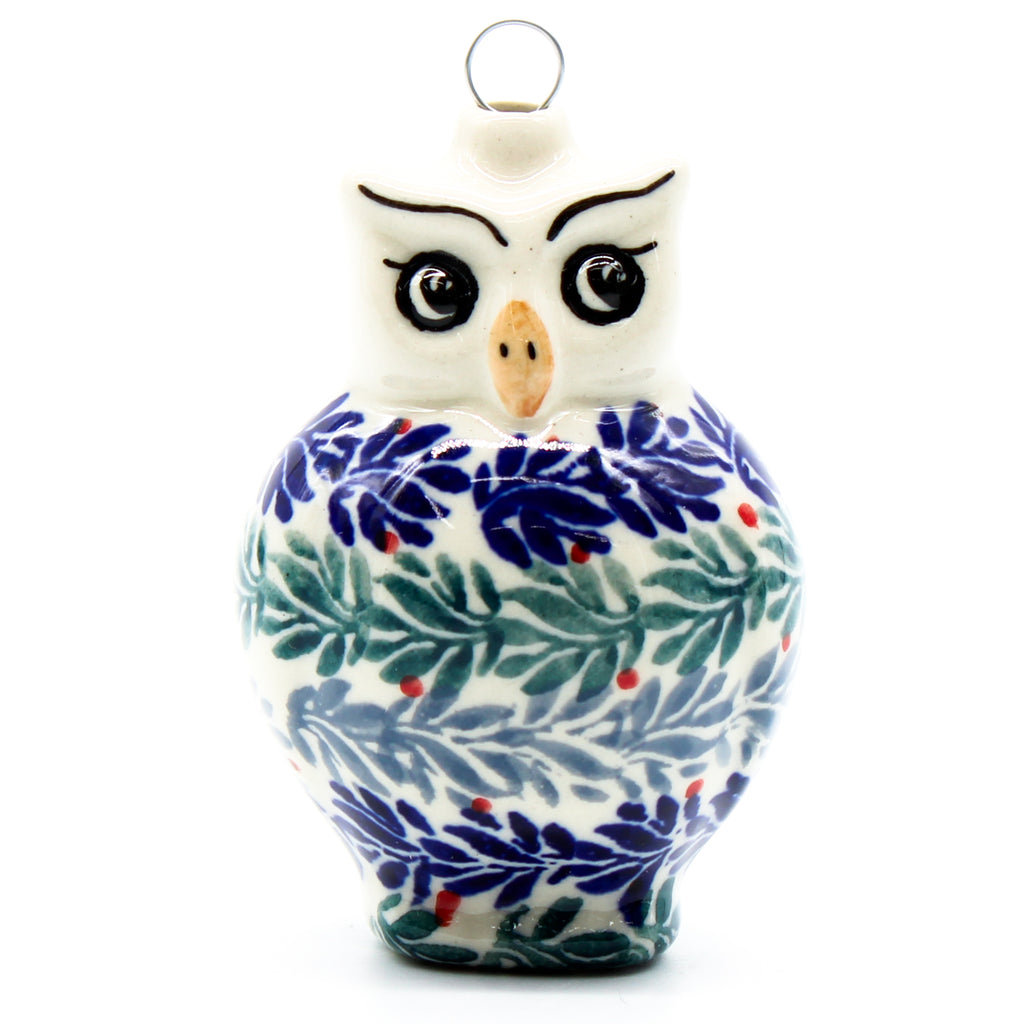 Owl-Ornament in Spruce Garland