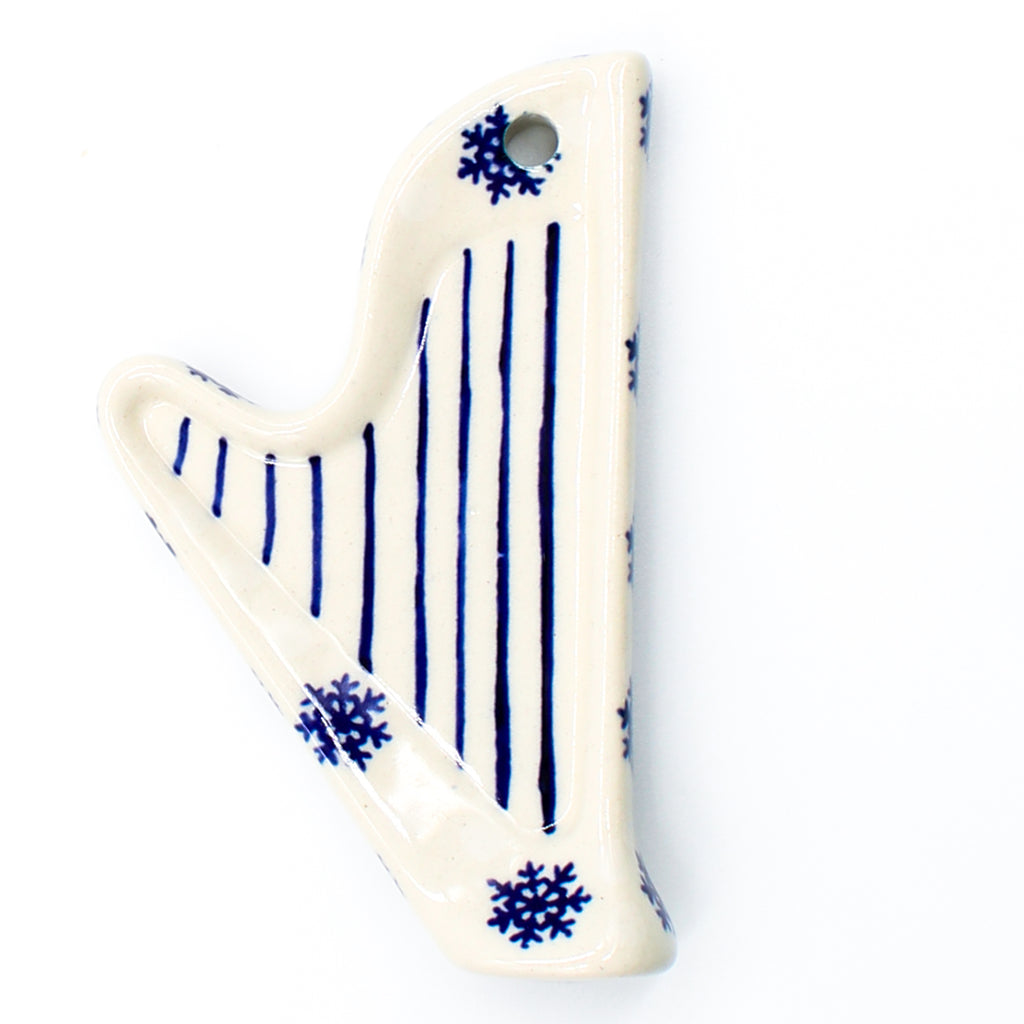 Harp-Ornament in Blue Winter