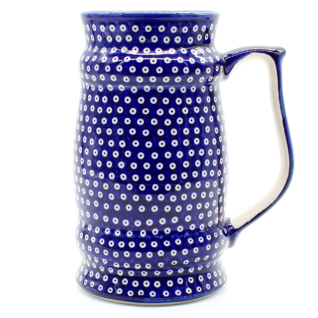 Large Beer Stein 28 oz in Blue Elegance