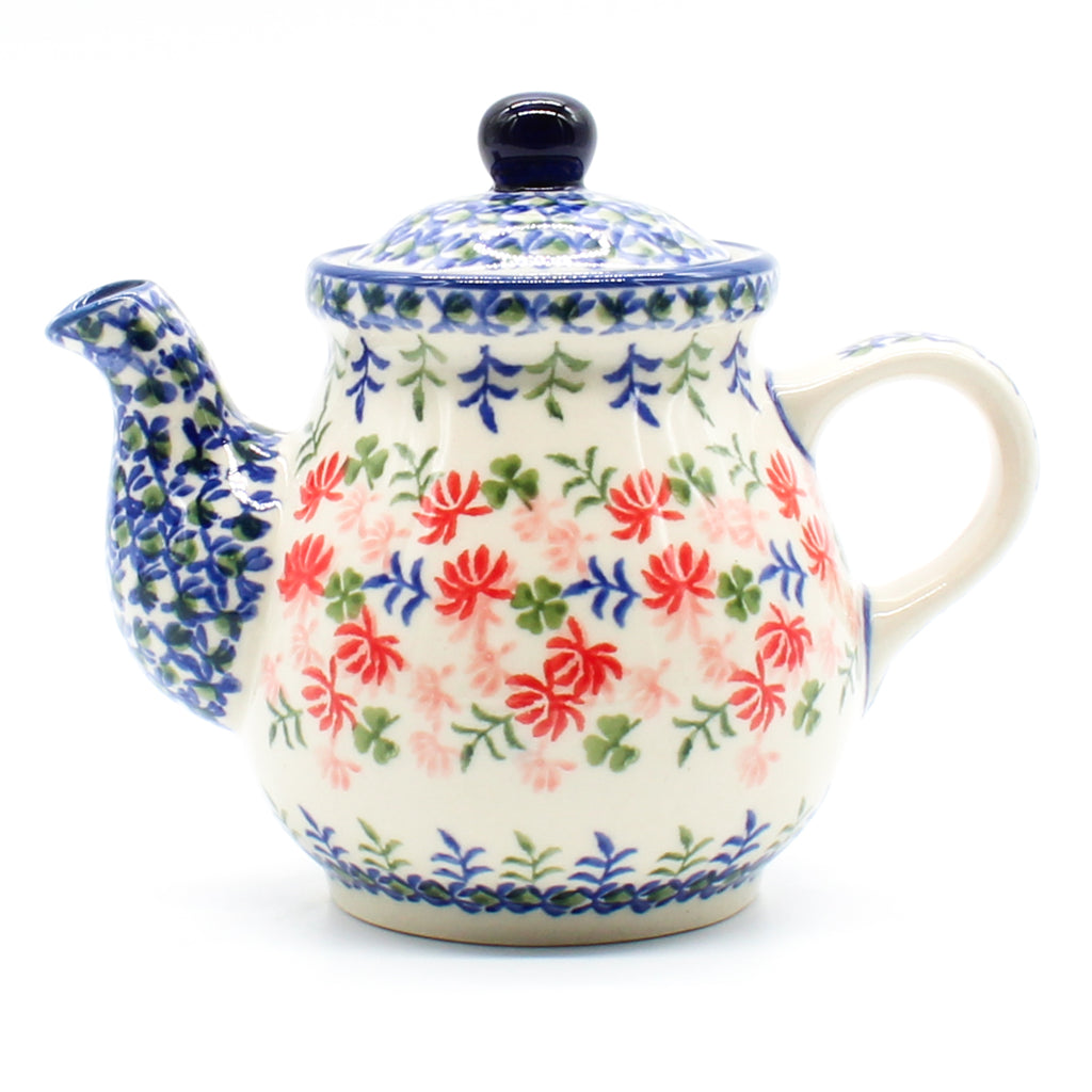 Night Time Teapot 12 oz in Coral Thistle