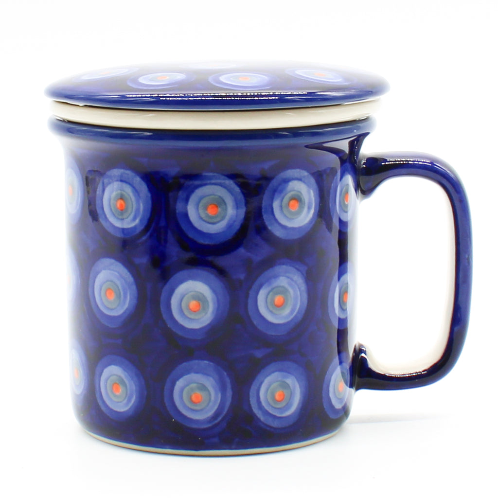 Straight Cup w/Infuser & Cover 12 oz in Volcano Eye