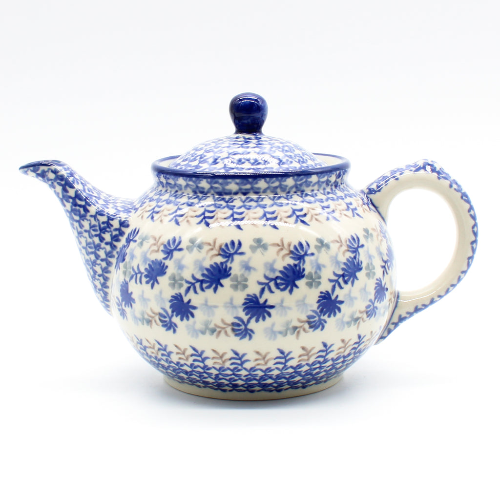 Morning Teapot 1 qt in Blue Thistle
