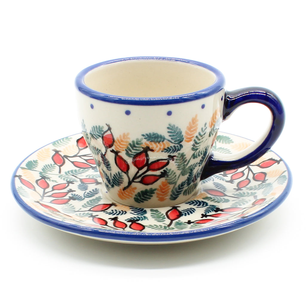 Espresso Cup w/Saucer 2 oz in Mountain Ash