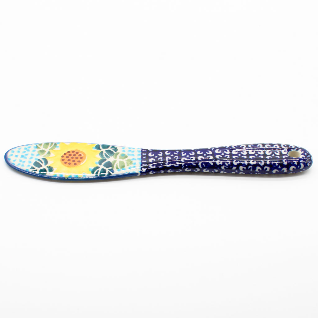 Butter Knife and Cheese Spreader in Ukrainian Sunflower