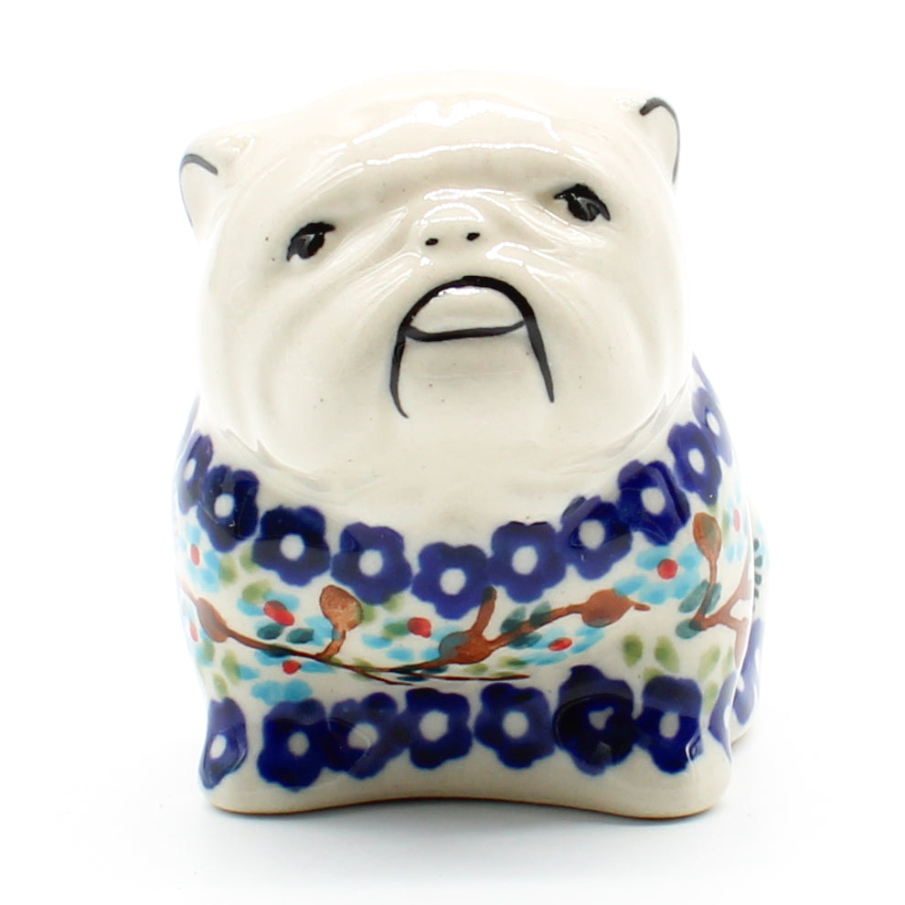 Bulldog-Miniature in Spring Garden