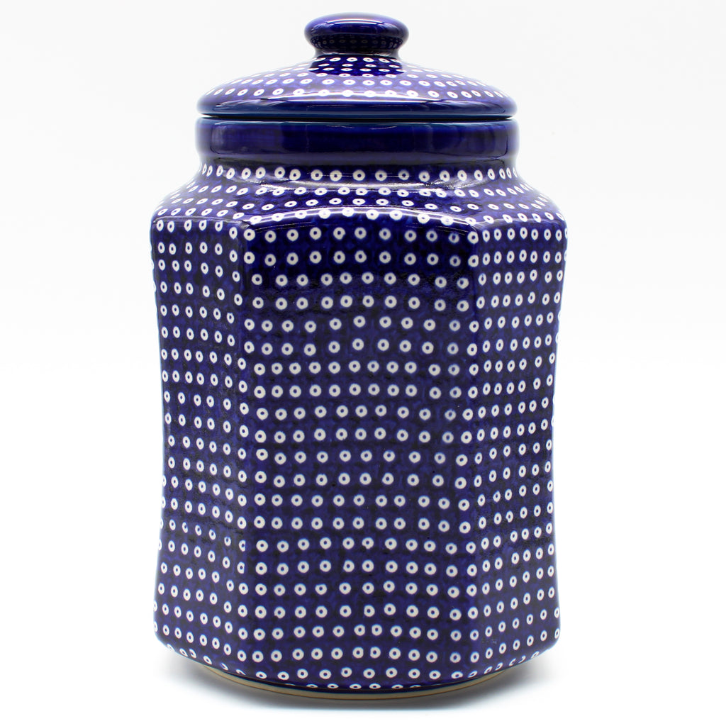 Lg Airtight Canister in Blue Elegance