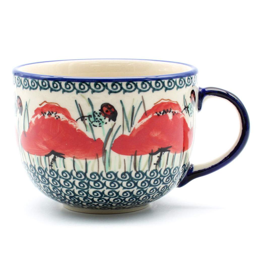 Latte Cup 16 oz in Polish Poppy