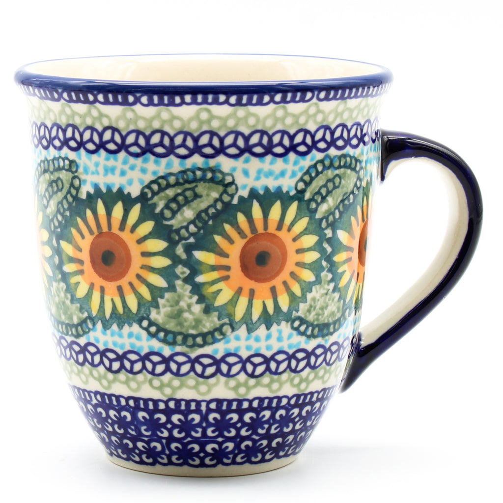 Lg Bistro Cup 16 oz in Sunflowers
