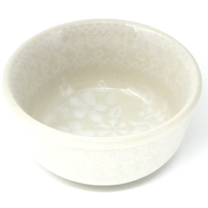 Tiny Round Bowl 4 oz in White on White