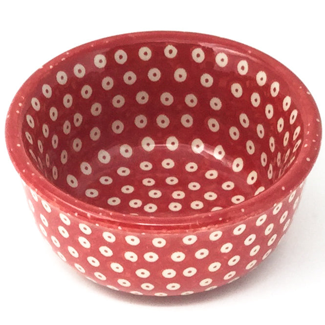 Tiny Round Bowl 4 oz in Red Elegance