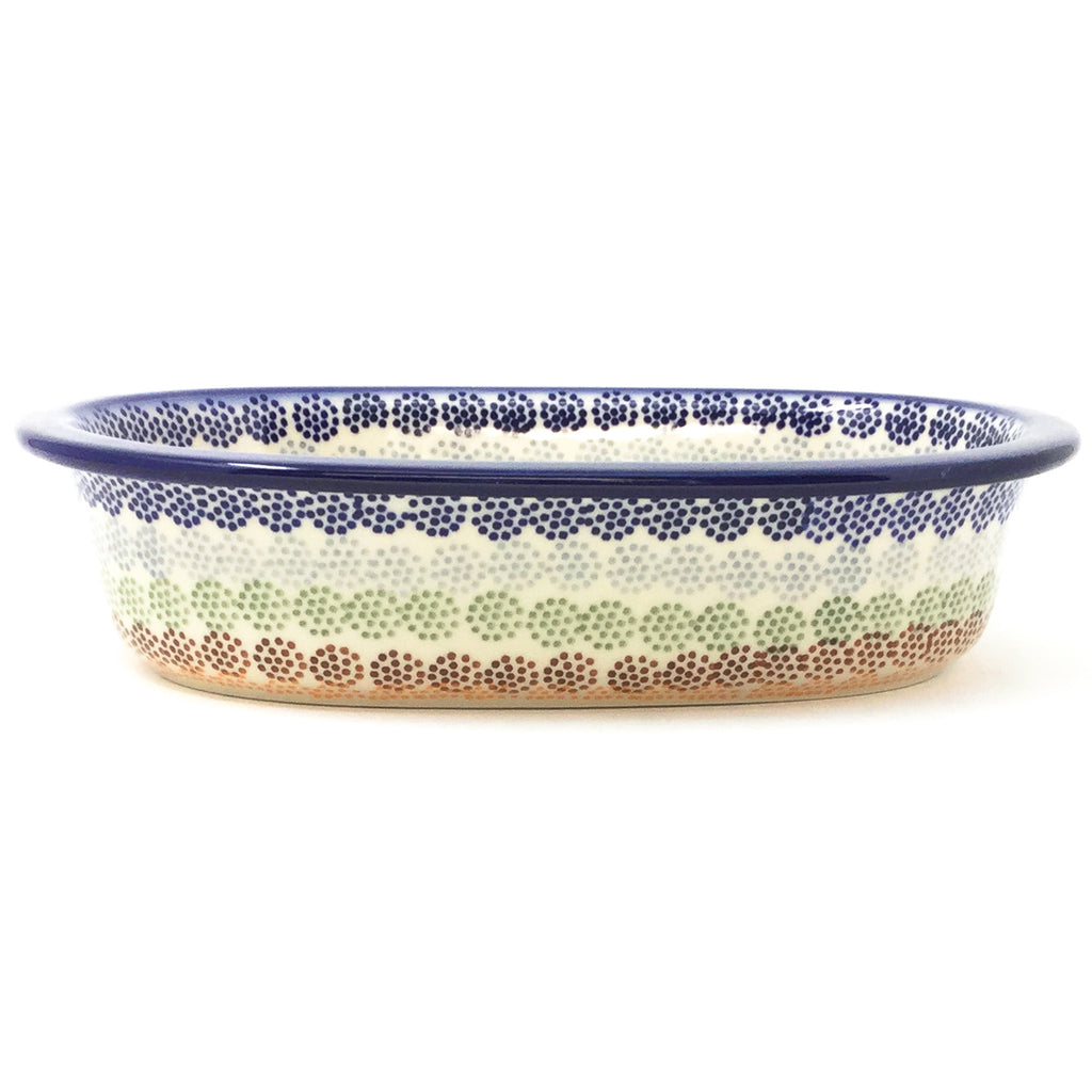 Polish Pottery Sm Oval Baker