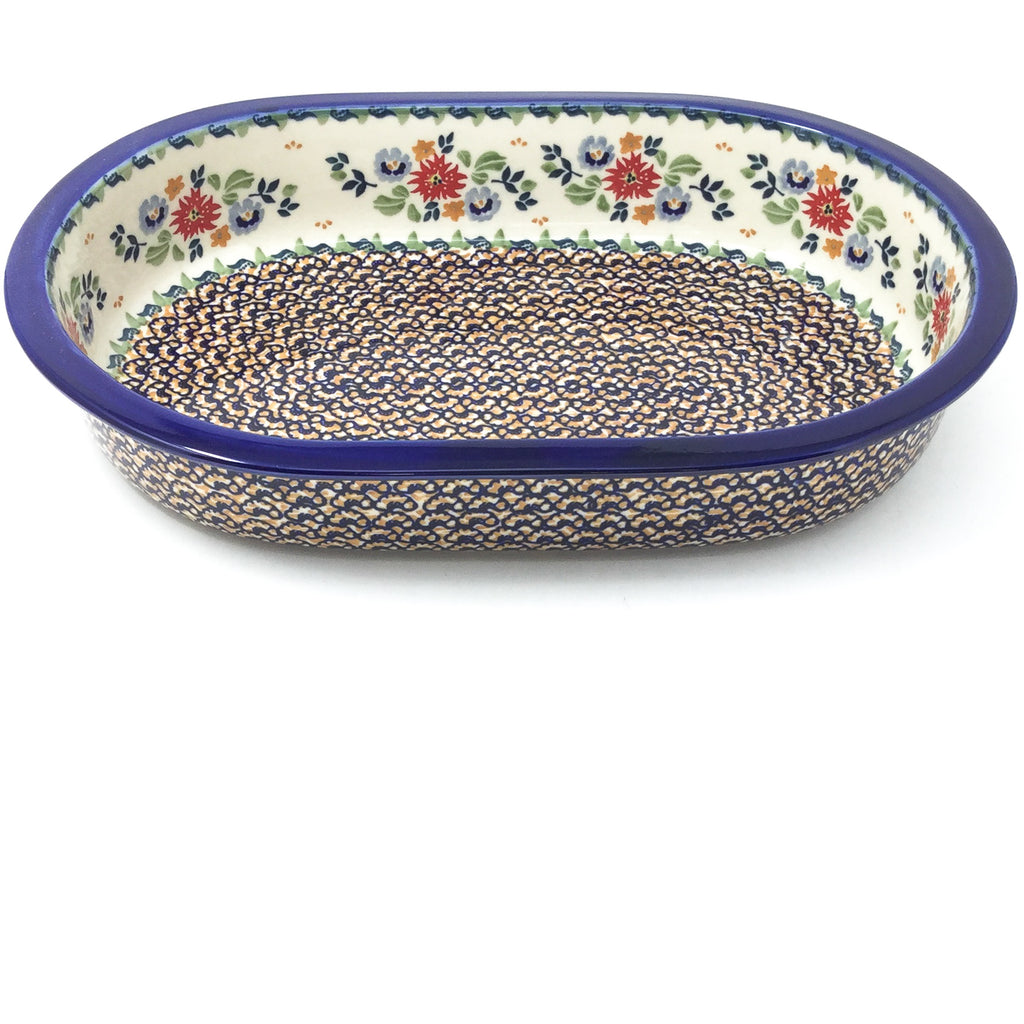 Polish Pottery Lg Oval Baker
