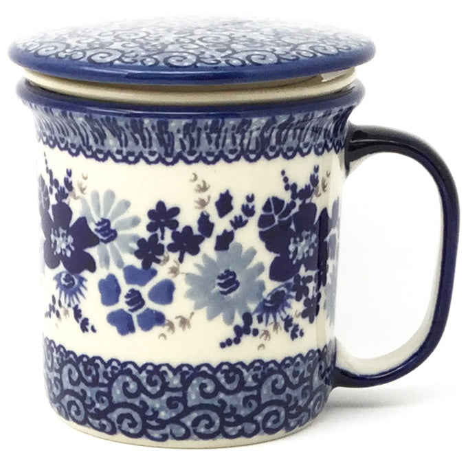 Straight Cup w/Infuser & Cover 12 oz in Stunning Blue