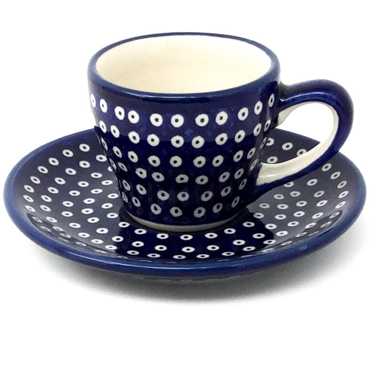 Espresso Cup w/Saucer 2 oz in Blue Elegance