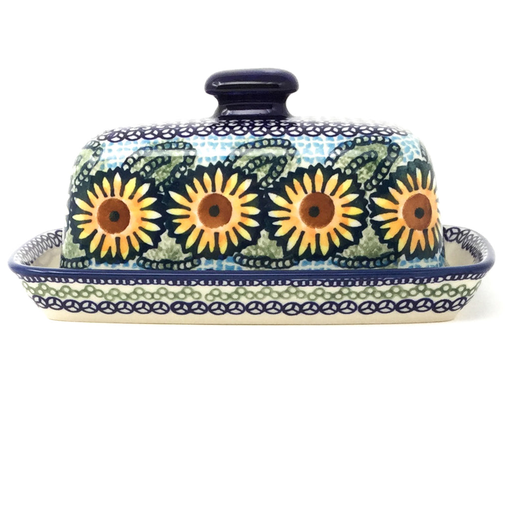 Butter Dish in Sunflowers
