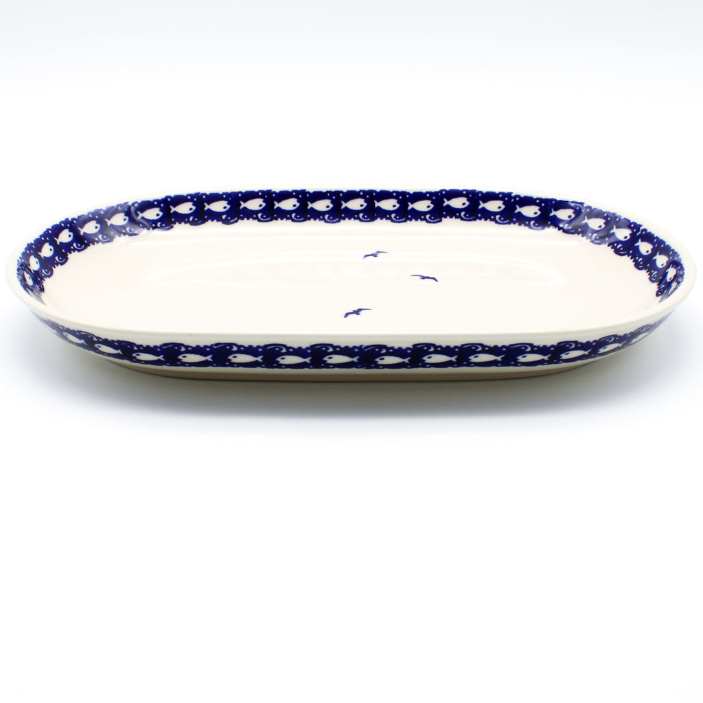 Md Oval Platter in Lighthouse