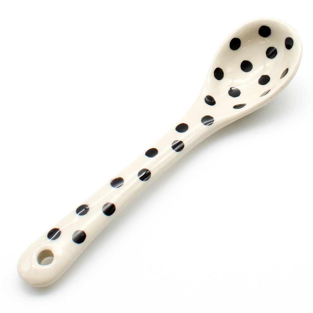 Sugar Spoon in Black Polka-Dot