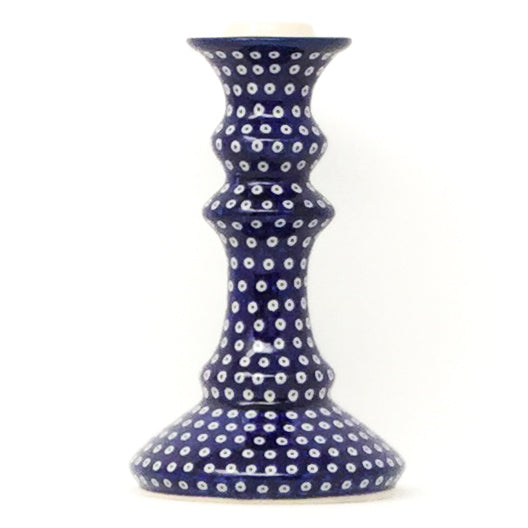 Tall Candle Holder in Blue Elegance