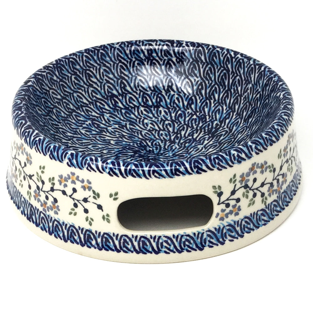 Lg Dog Bowl in Blue Meadow