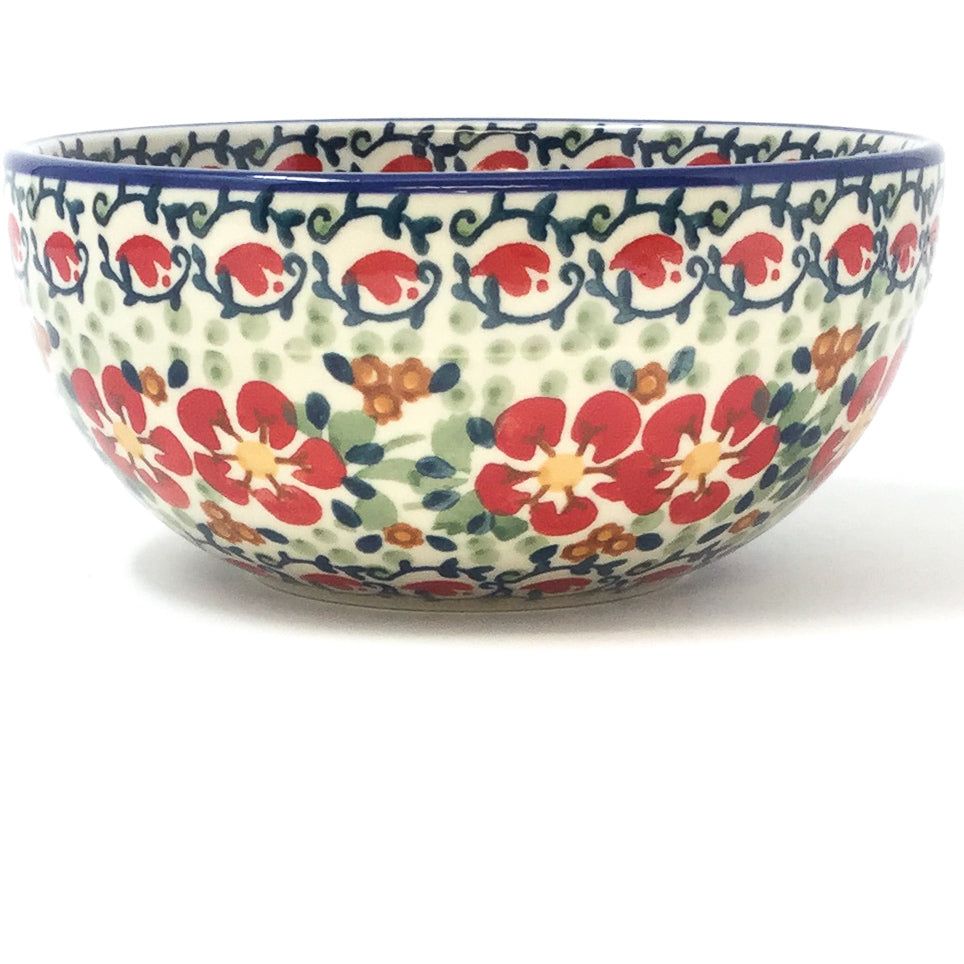 Soup Bowl 24 oz in Red Poppies