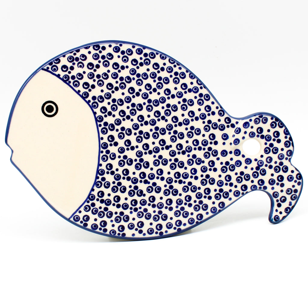 Whale Cutting Board in Fish Bubbles