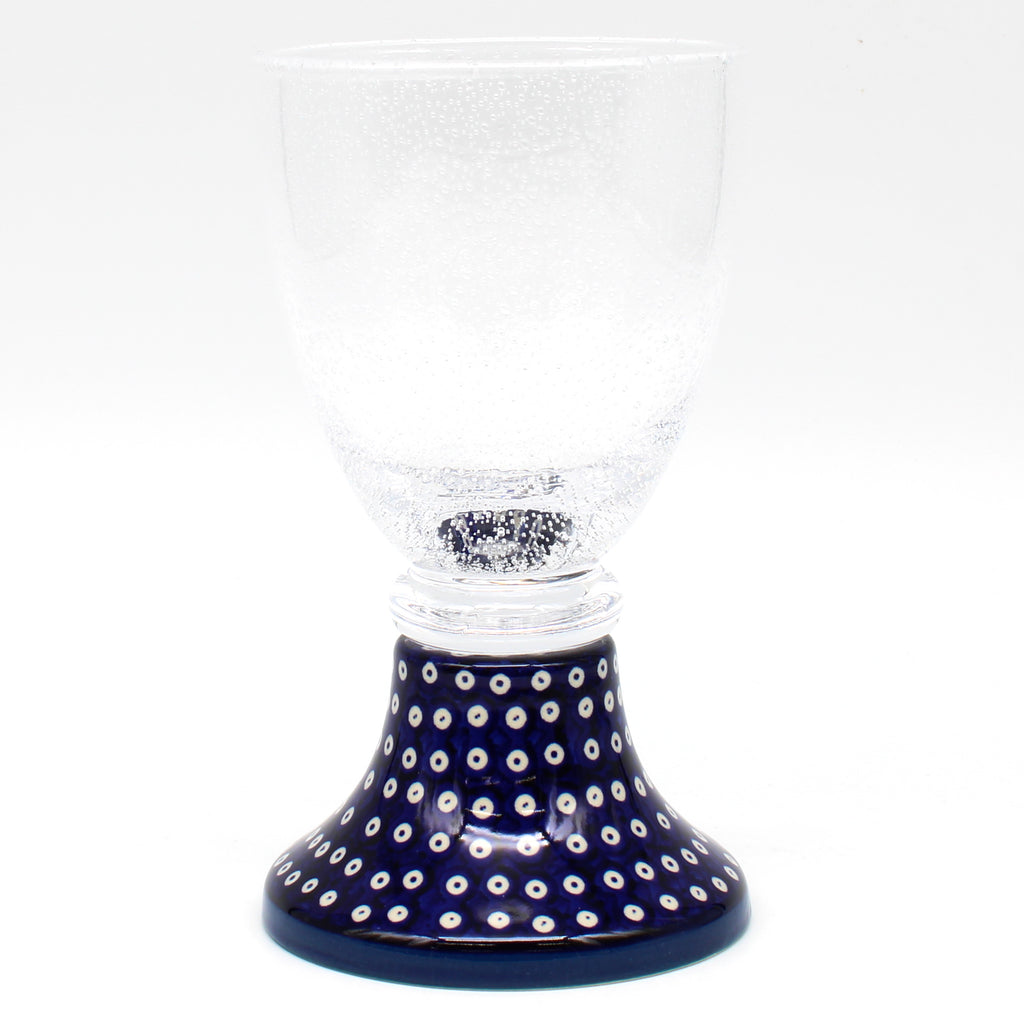 Wine Glass in Blue Elegance