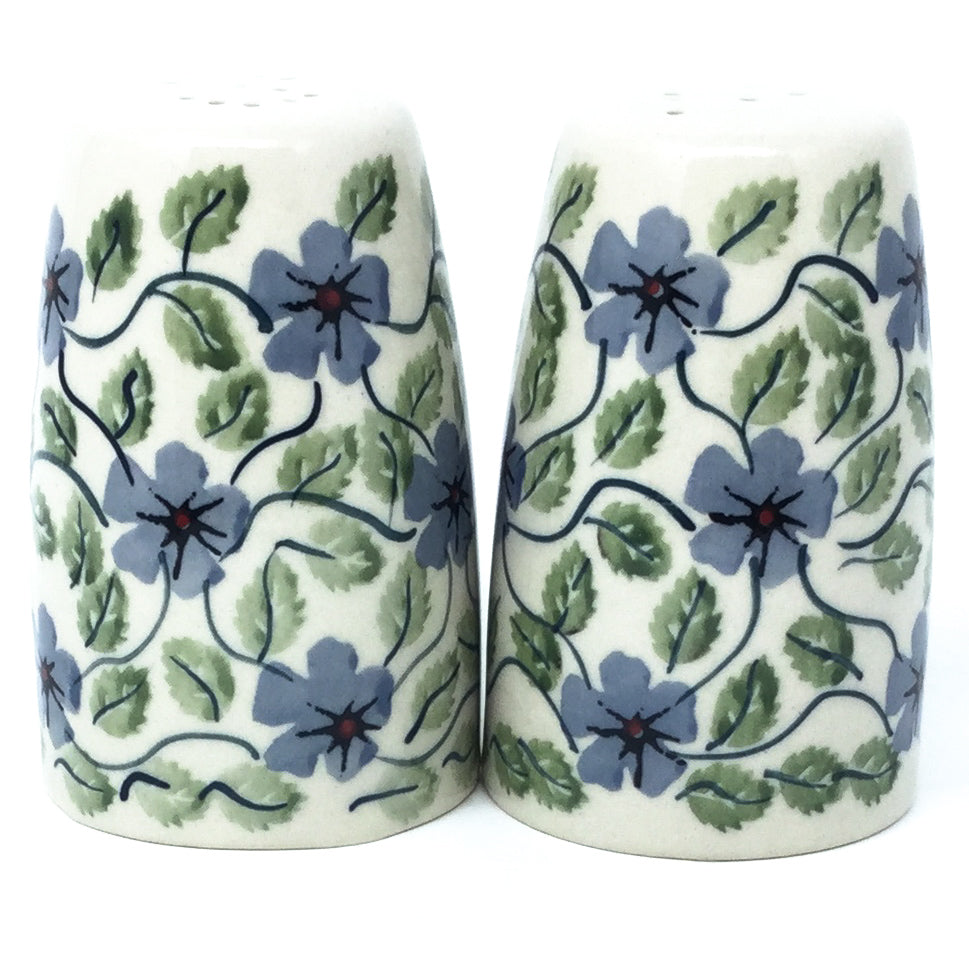 Salt & Pepper Set in Blue Clematis