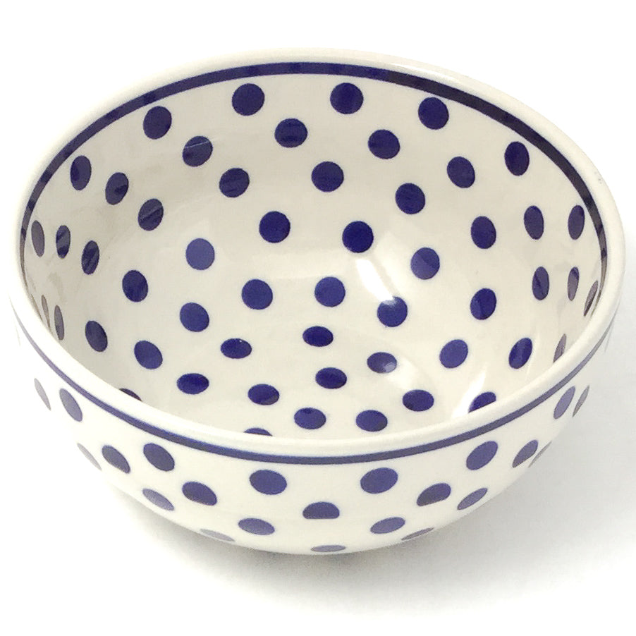 Soup Bowl 24 oz in Blue Polka-Dot