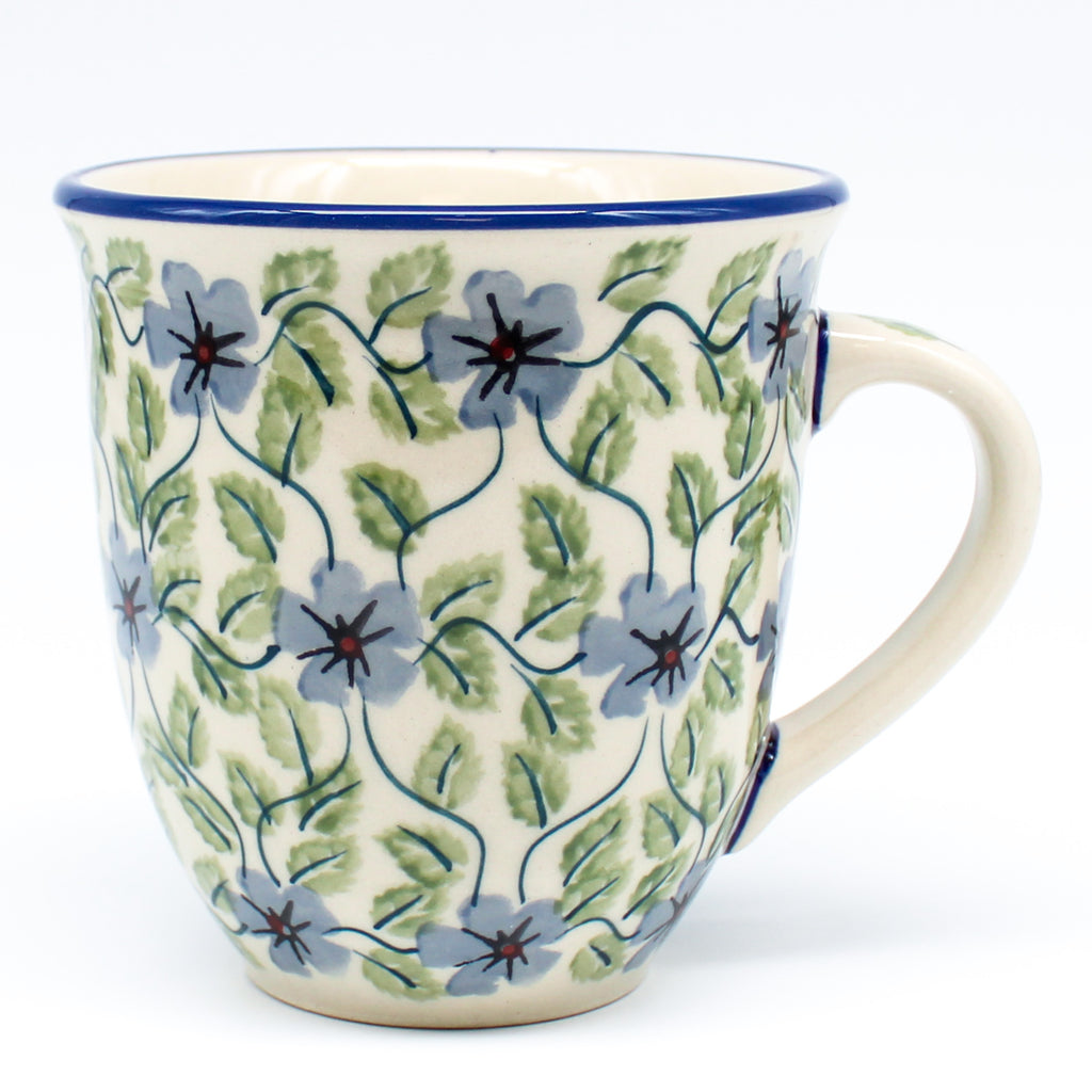 Lg Bistro Cup 16 oz in Blue Clematis