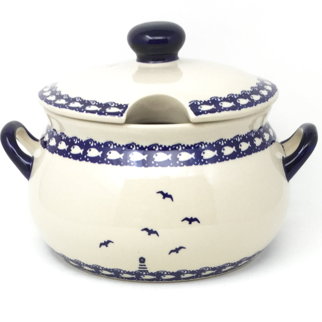 Covered Tureen 4 qt in Lighthouse