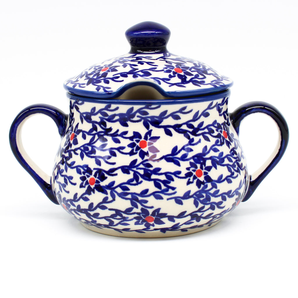 Family Style Sugar Bowl 14 oz in Touch of Red