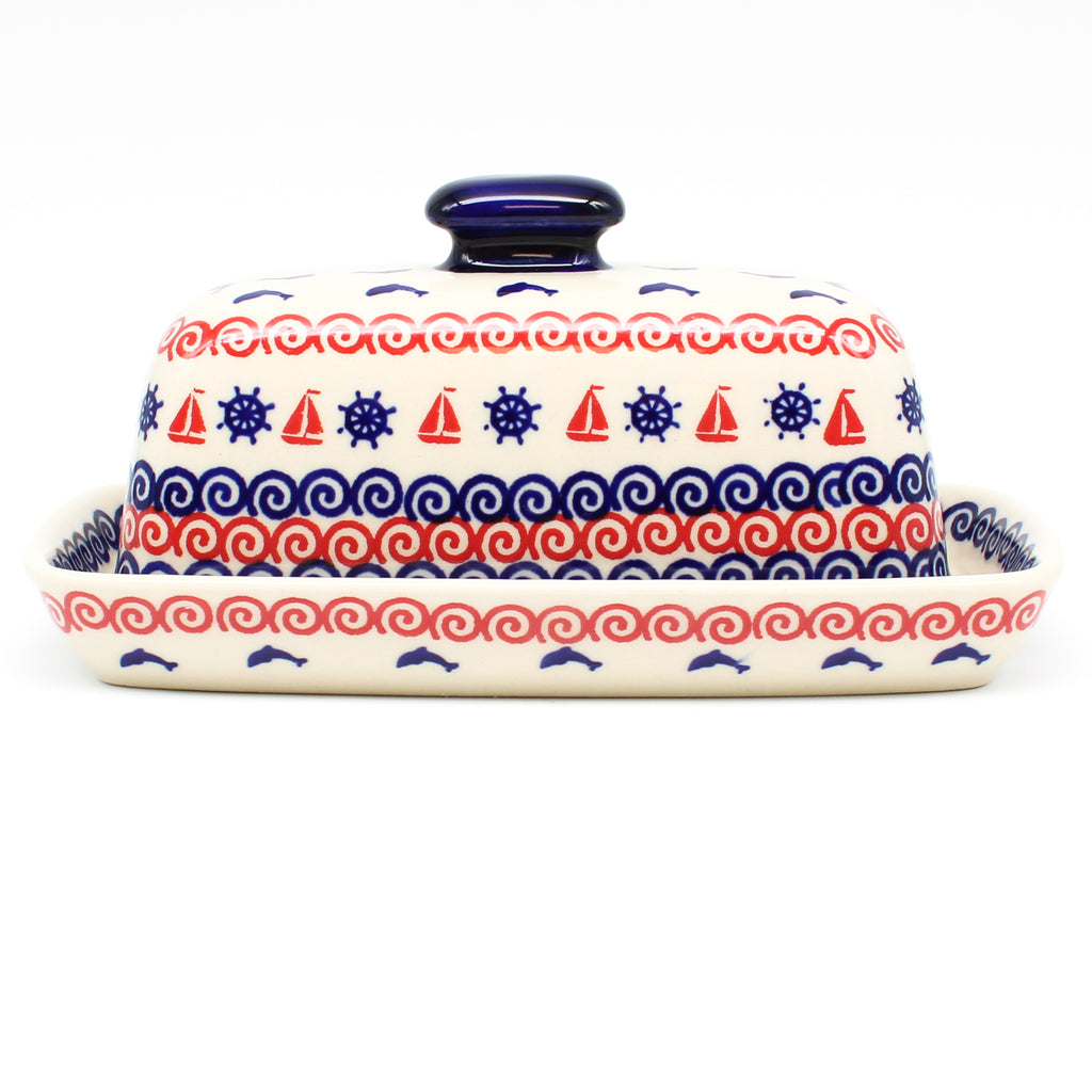 Butter Dish in Blue Helm