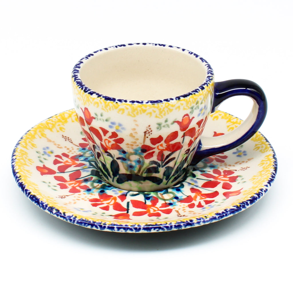Espresso Cup w/Saucer 2 oz in Country Summer