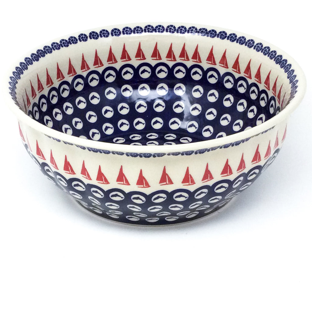 Scalloped Bowl 128 oz in Red Sail