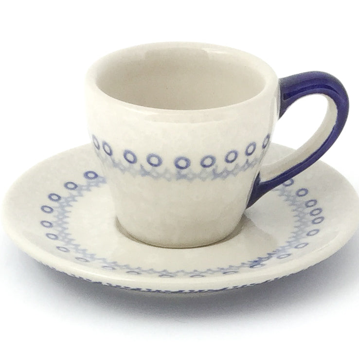 Espresso Cup w/Saucer 2 oz in Delicate Blue