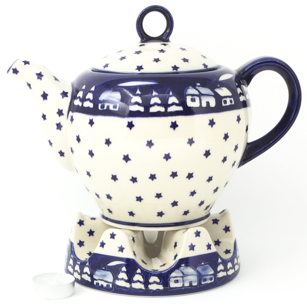Victorian Teapot 1.75 qt in Winter
