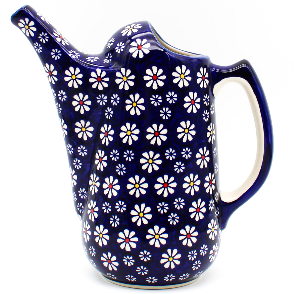 Watering Pitcher 2 qt in Flowers on Blue