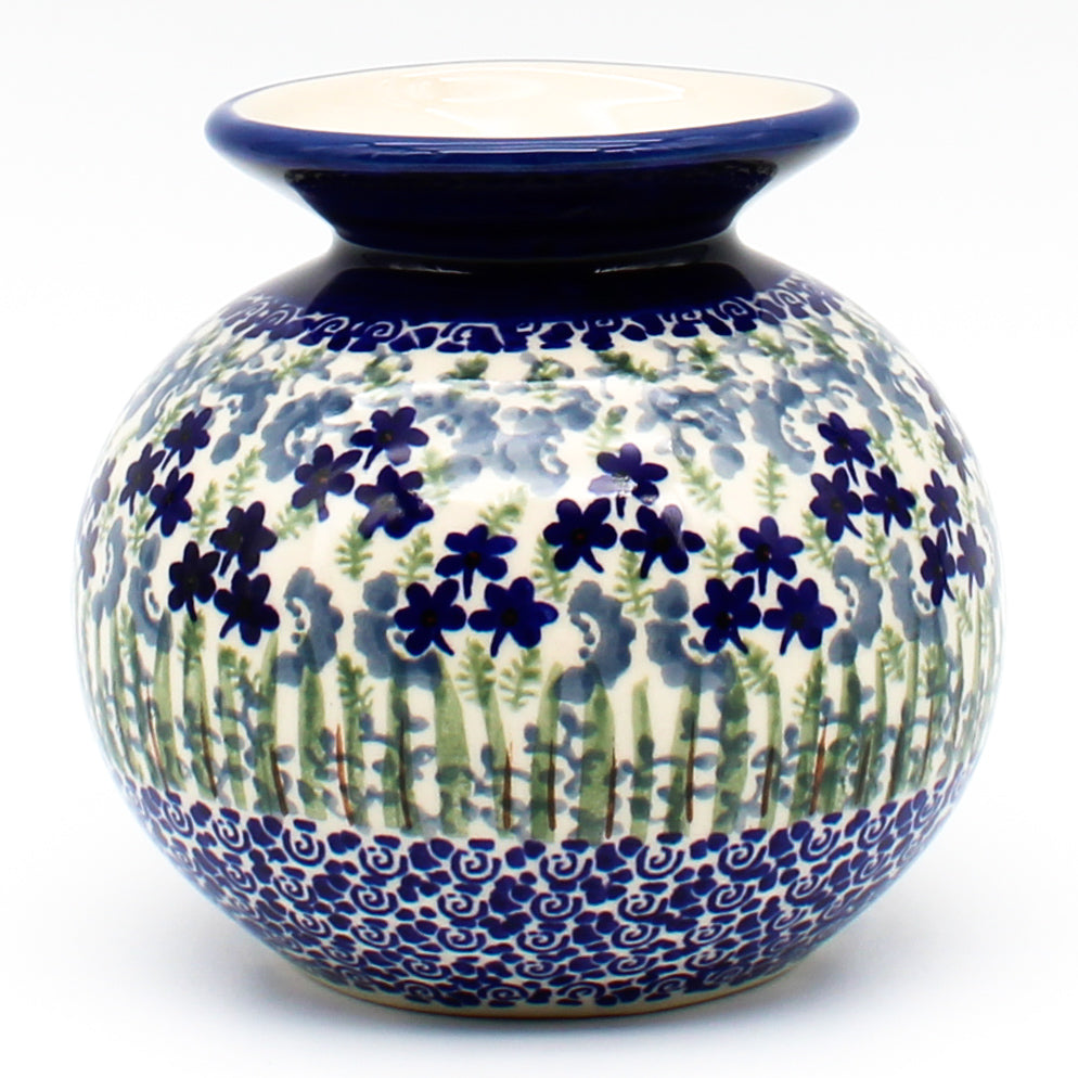 Round Vase in Alpine Blue