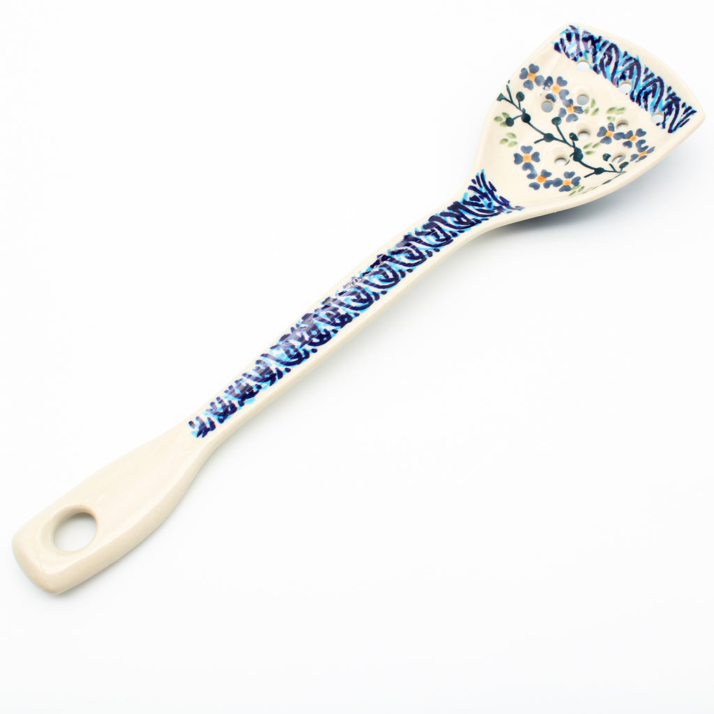 Colander Spoon 12" in Blue Meadow