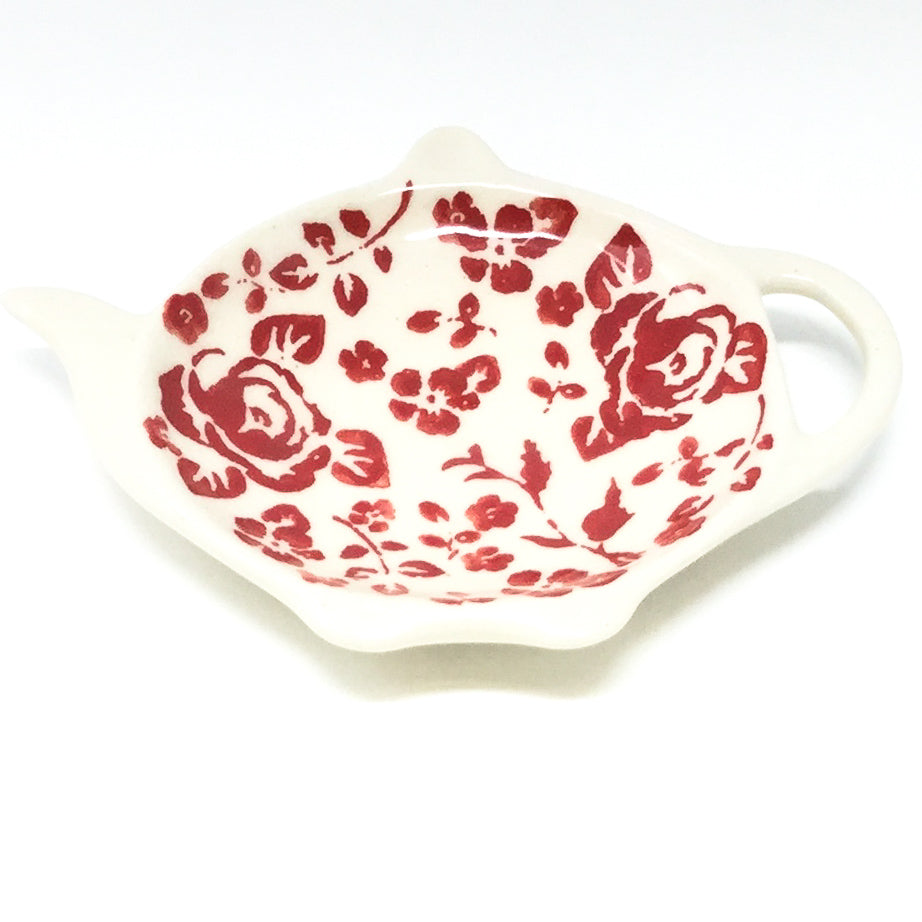 Teabag Dish in Antique Red