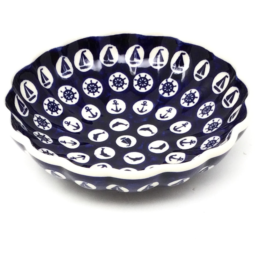 Shell Bowl 6.5" in Nautical Blue