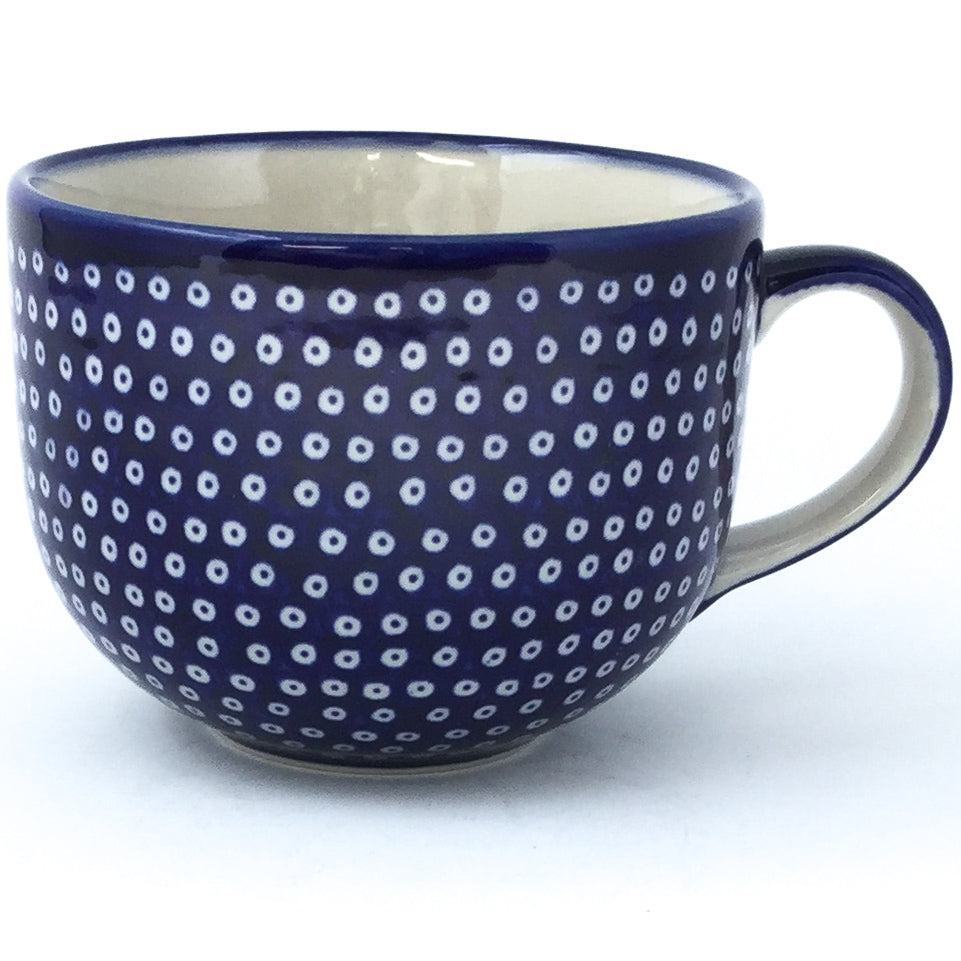 Latte Cup 16 oz in Blue Elegance