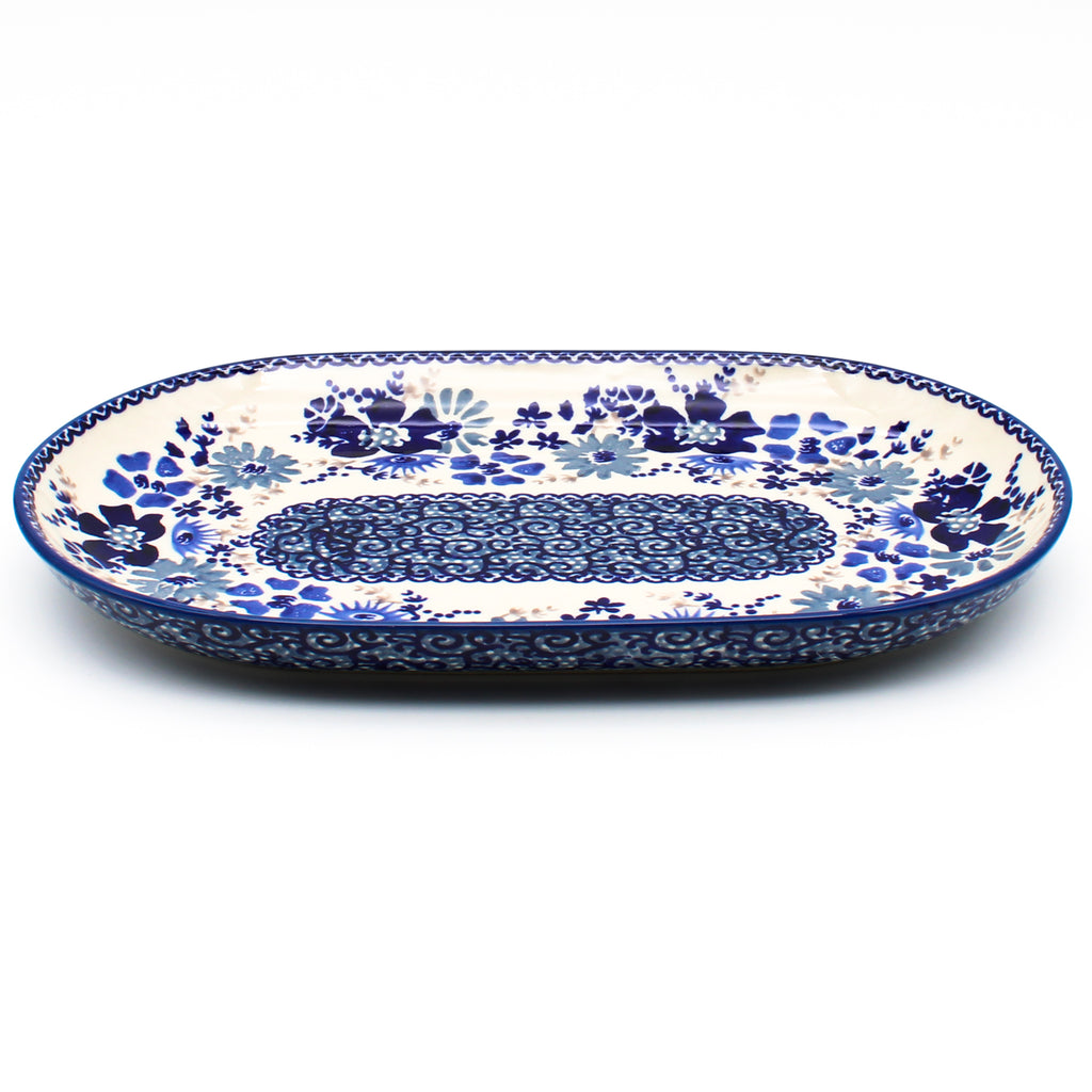 Tiny Oval Platter in Stunning Blue