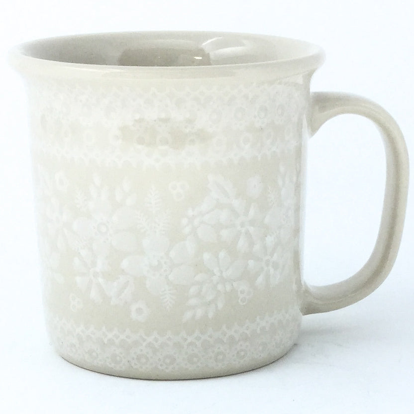 Straight Cup 12 oz in White on White
