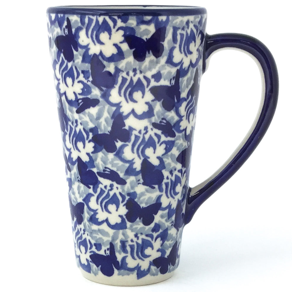 Tall Cup 12 oz in Blue Butterfly